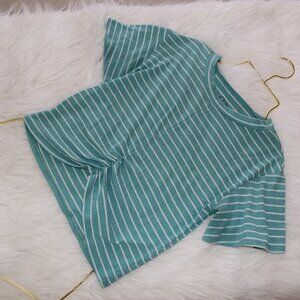 Art Class Girls Ruched Stripe Top - Size M